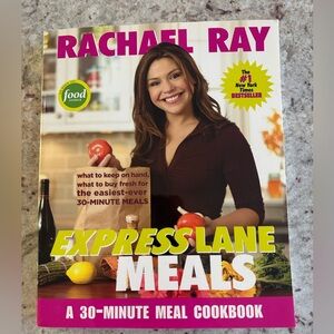 Rachael Ray Express Lane Meals Cookbook - Vibrant Red and Yellow Cover